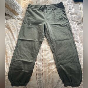 Women's Olive Green Wide Leg Pants
